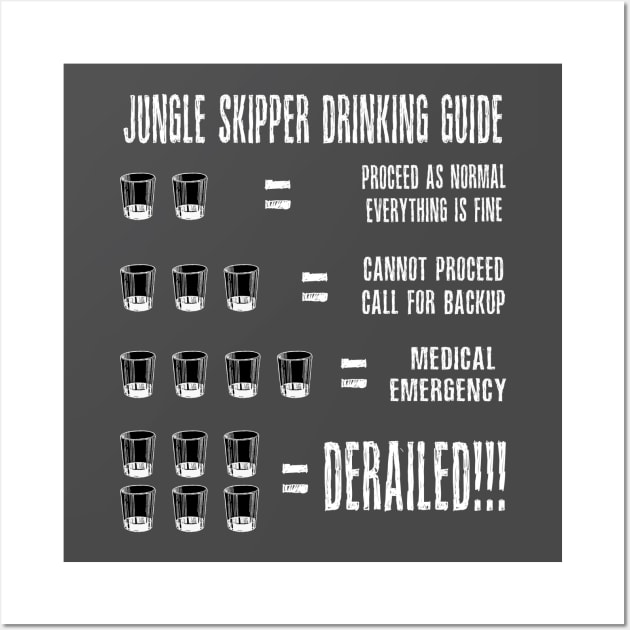 Jungle Skipper Drinking Guide Wall Art by The Skipper Store